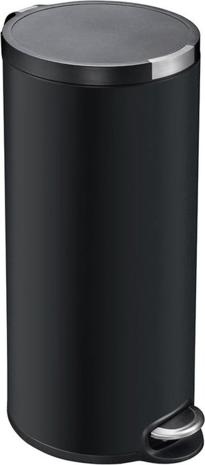 Eko - artistic pedaalemmer 30 liter - stainless steel plastic - mat zwart - prullenbak