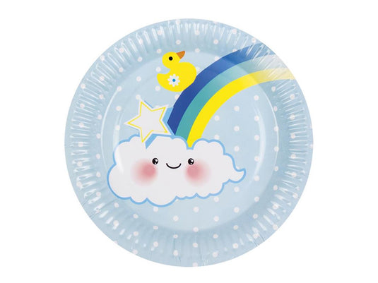 Boland borden baby jongen papier 6 stuks