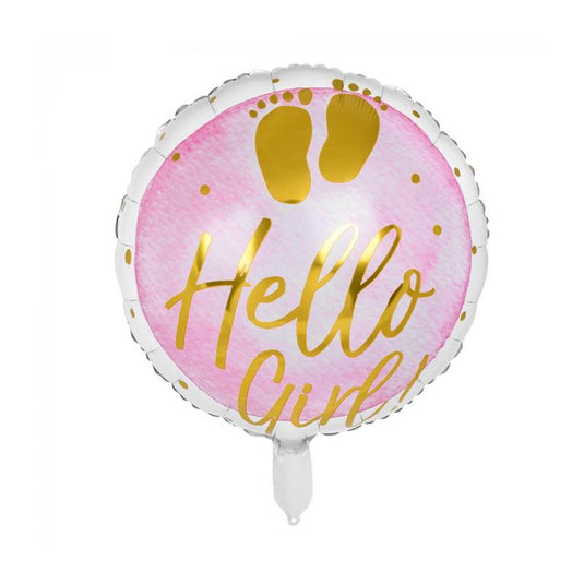 Boland folieballon hello girl! ø45cm