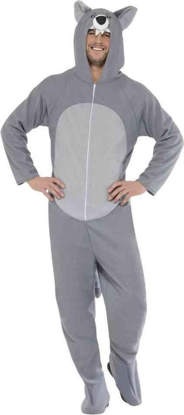 Smiffys wolvenpak | wolf kostuum verkleedkleding heren maat l-xl (54-56)