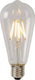 Lucide st64 class b - filament lamp - ø 6,4 cm - led dimbaar - e27 - 1x7w 2700k - transparant