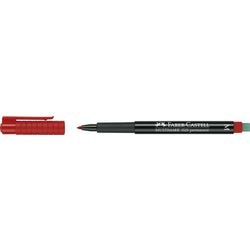 Marker faber-castell multimark 1525 1 mm rood
