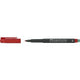 Marker faber-castell multimark 1525 1 mm rood