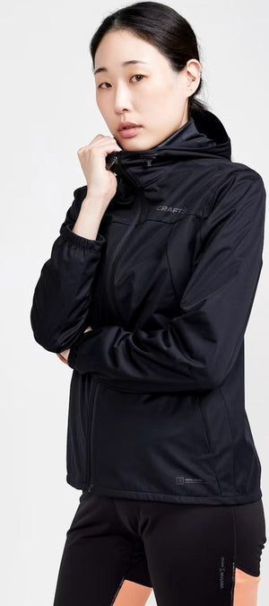 Craft adv essence hydro jacket w dames sportvest - zwart