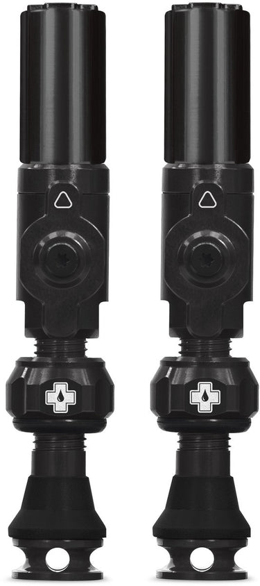 Muc-off tubeless ventiel big bore hybrid small black auto schräder ventiel 30mm