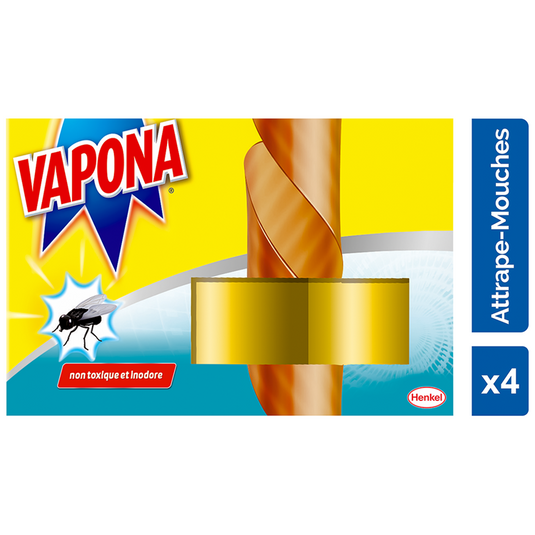 Vapona 1061627 - vliegenvangers 4st | 12 stuks