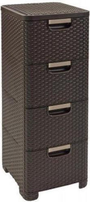 Curver style ladesysteem - 4x 14l - bruin