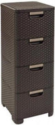 Curver style ladesysteem - 4x 14l - bruin