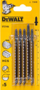 Dewalt dt2165-qz - decoupeerzaagblad - 100mm - hcs - set van 5