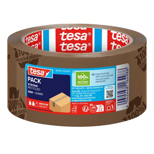Ecotape tesapack 66mx50mm bruin