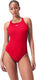 Speedo endurance+ medalist dames sportbadpak - kleurvast badpak dames - chloorbestendig zwempak dames - sportbadpak dames met medalist-rug - rood - 38