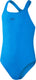 Speedo endurance+ medalist meisjes sportbadpak - kleurvast badpak meisjes - chloorbestendig zwempak meisjes - sportbadpak kids met medalist-rug - blauw - maat 152