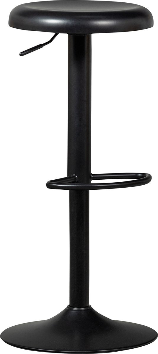 Woood isaac barkruk - metaal - zwart - 81x39x39