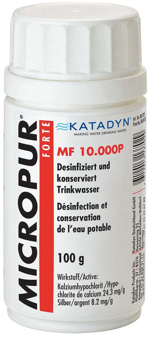 Katadyn micropur forte mf 10000p zuiveringspoeder 100g transparant