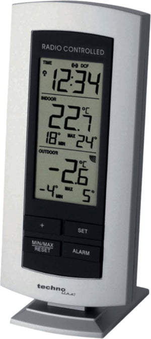 Nextime weerstation - inclusief buitensensor - radiogestuurde wekker - binnen en buiten temperatuurweergave - alarmfunctie - technoline ws 9140-it