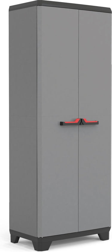 Keter stilo hoge kast - 3 planken - 68x39x173 cm - donkergrijs zwart