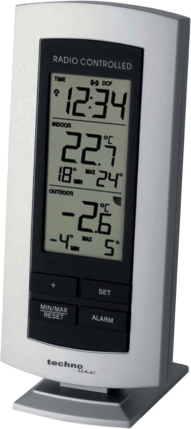 Nextime weerstation - inclusief buitensensor - radiogestuurde wekker - binnen en buiten temperatuurweergave - alarmfunctie - technoline ws 9140-it
