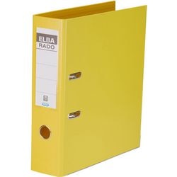 Ordner elba rado plast geel a4 500 vel karton polypropyleen
