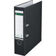 Ordner leitz 1010 plastic breedte 8cm zwart insteeketiket grijpgat