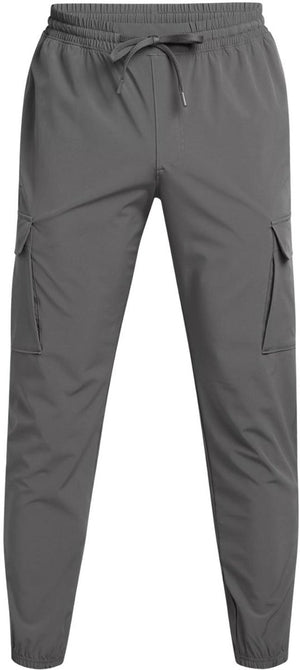 Under armour ua vibe woven cargo pants-gry heren sportbroek - castlerock - zwart