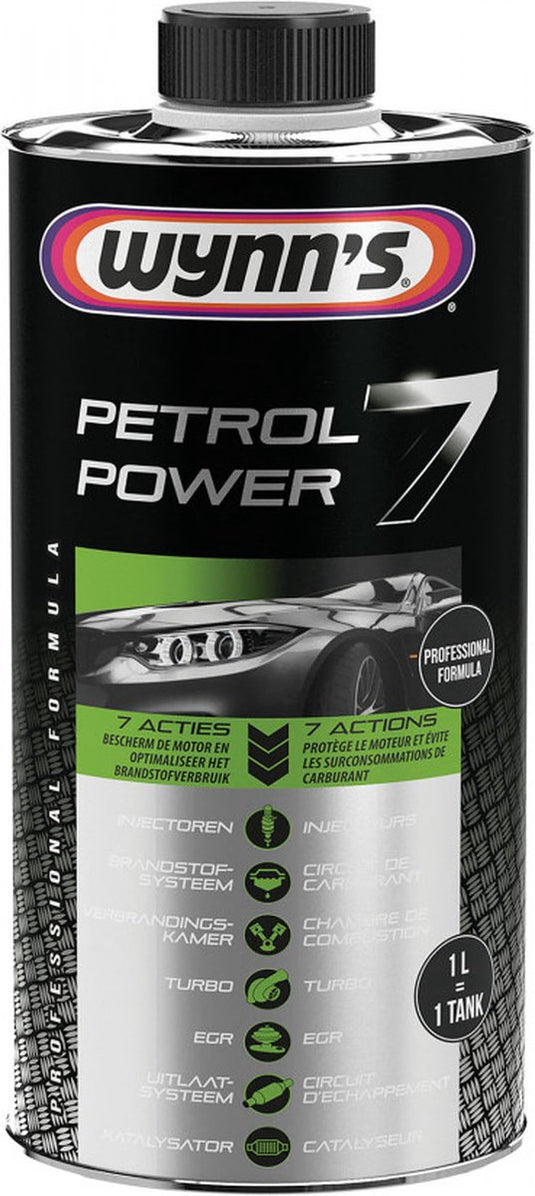 Wynn's benzine petrol power 7 - additief 7-in-1 met compleet oplossing voor benzinemotoren