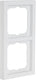 Busch-jaeger future linear afdekraam - inbouw - 2-voudig - verticaal horizontaal - mat wit