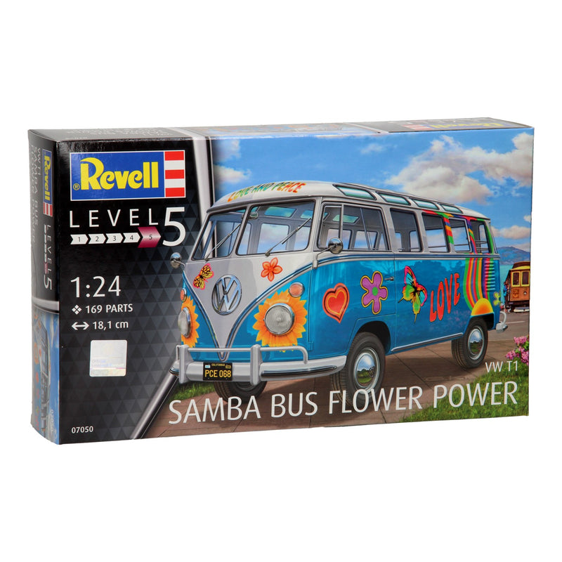 Load image into Gallery viewer, Revell volkswagen t1 samba bus flower power
