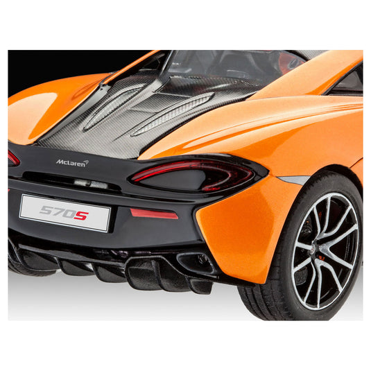 Revell modelbouwpakket auto - 07051 mclaren 570s - britse sportauto plastic - 1:24 - modelbouw