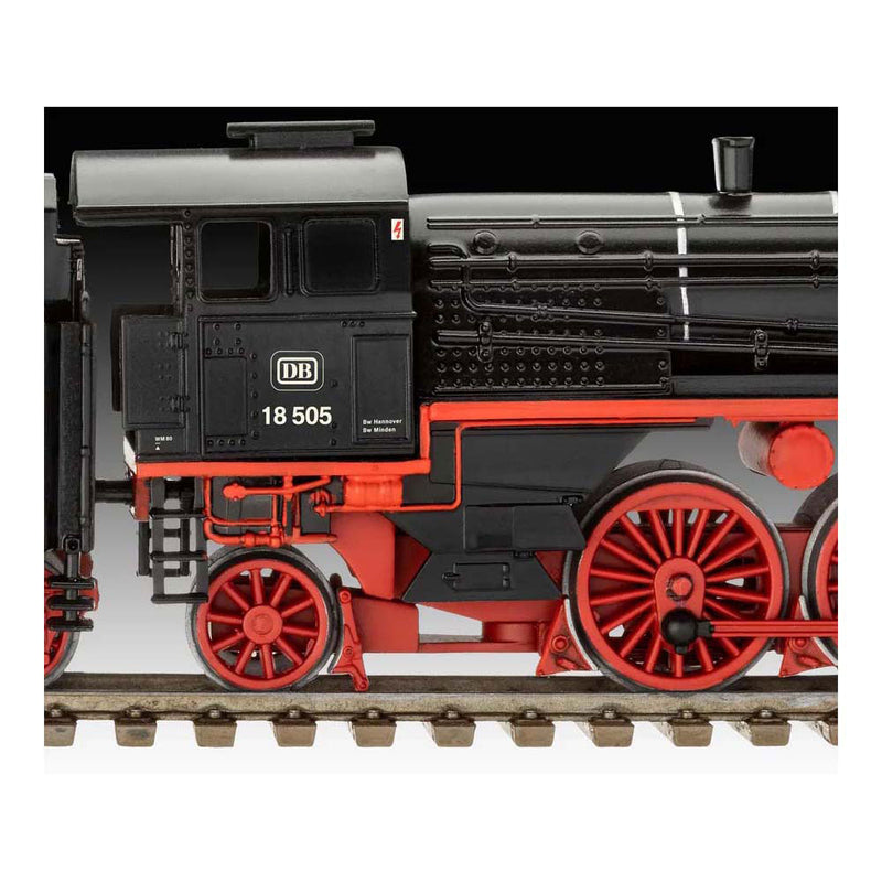 Afbeelding laden in galerijviewer, Revell modelbouwpakket militaire voertuigen - 02167 baureihe 18 505 - tender 2'3' t 38 - stoomlocomotief plastic - 1:87 - modelbouw

