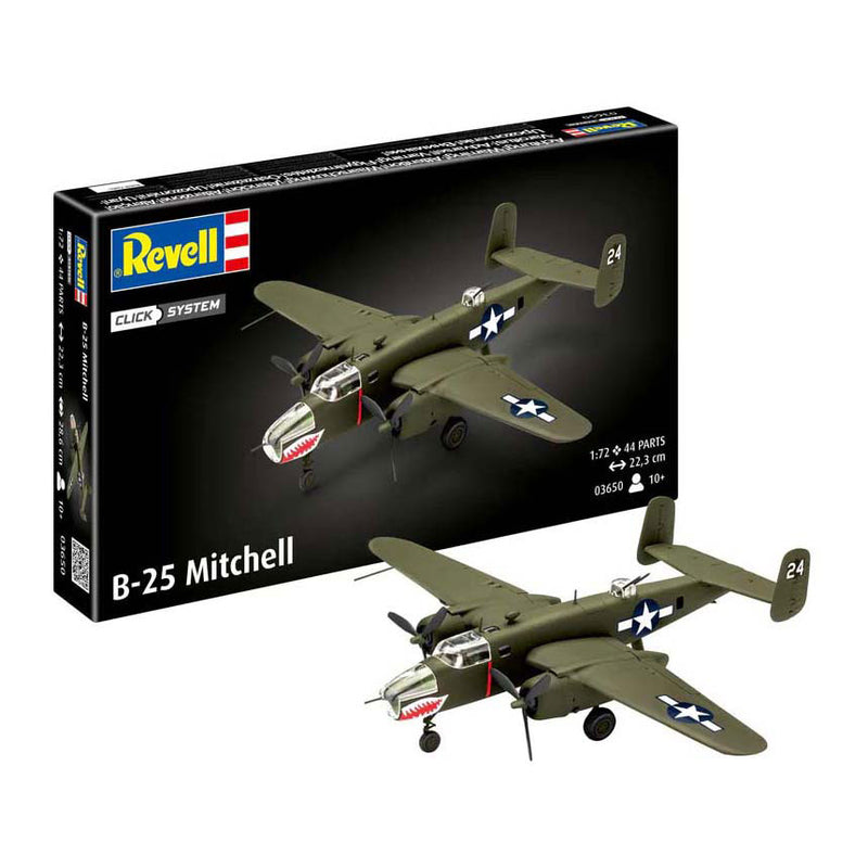 Afbeelding laden in galerijviewer, Revell modelbouwpakket militaire voertuigen - 03650 b-25 mitchell easy-click-system plastic - 1:72 - modelbouw

