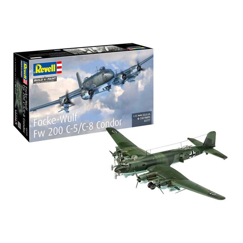Load image into Gallery viewer, Revell modelbouwpakket - focke-wulf fw 200 c-5 c-8 condor 1:72 - 240dlg.
