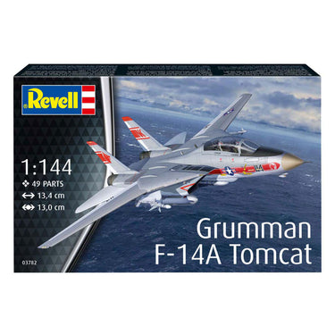 Revell modelbouwpakket vliegtuigen - 03782 grumman f-14a tomcat - straaljager plastic - 1:144 - modelbouw