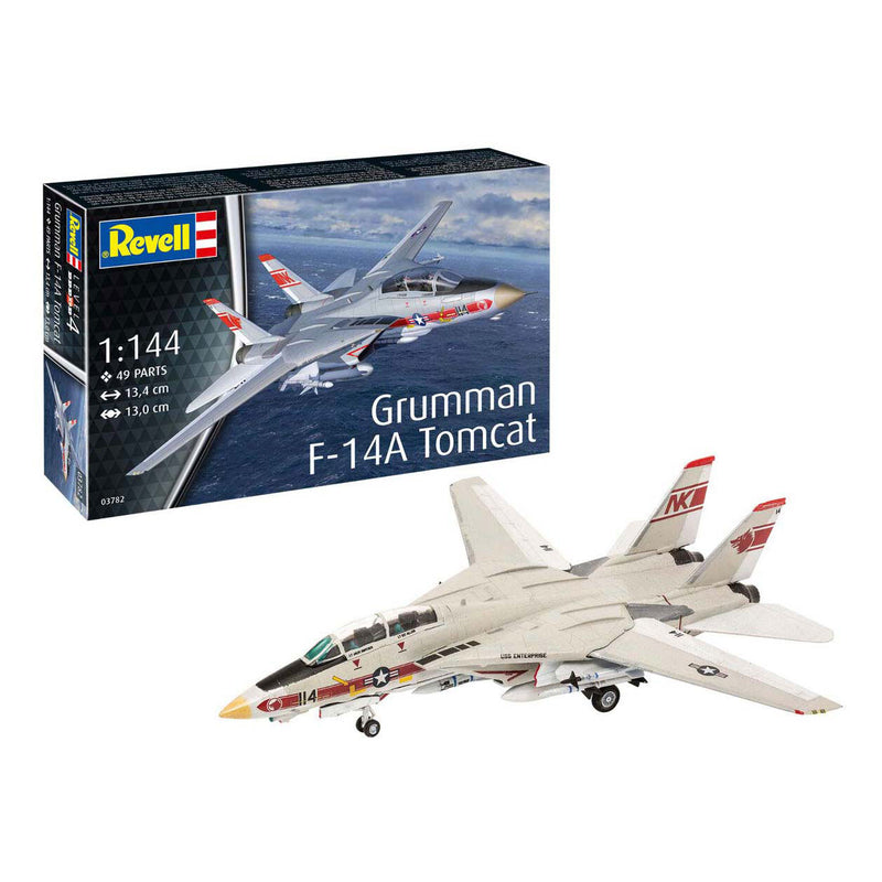 Afbeelding laden in galerijviewer, Revell modelbouwpakket vliegtuigen - 03782 grumman f-14a tomcat - straaljager plastic - 1:144 - modelbouw
