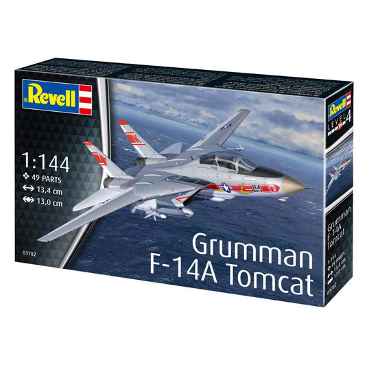 Revell modelbouwpakket vliegtuigen - 03782 grumman f-14a tomcat - straaljager plastic - 1:144 - modelbouw