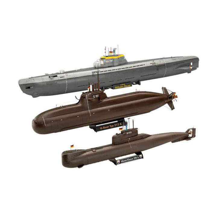 Load image into Gallery viewer, Revell modelbouwpakket - 70 years bundeswehr-wilhelm bauer,type 206a,class2 1:144 - 154dlg.
