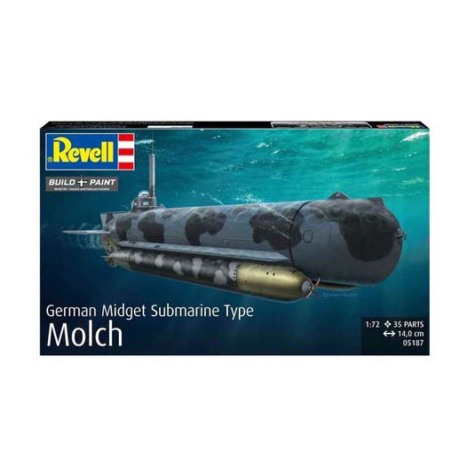 Revell modelbouwpakket - german submarine type molch 1:72 - 35dlg.