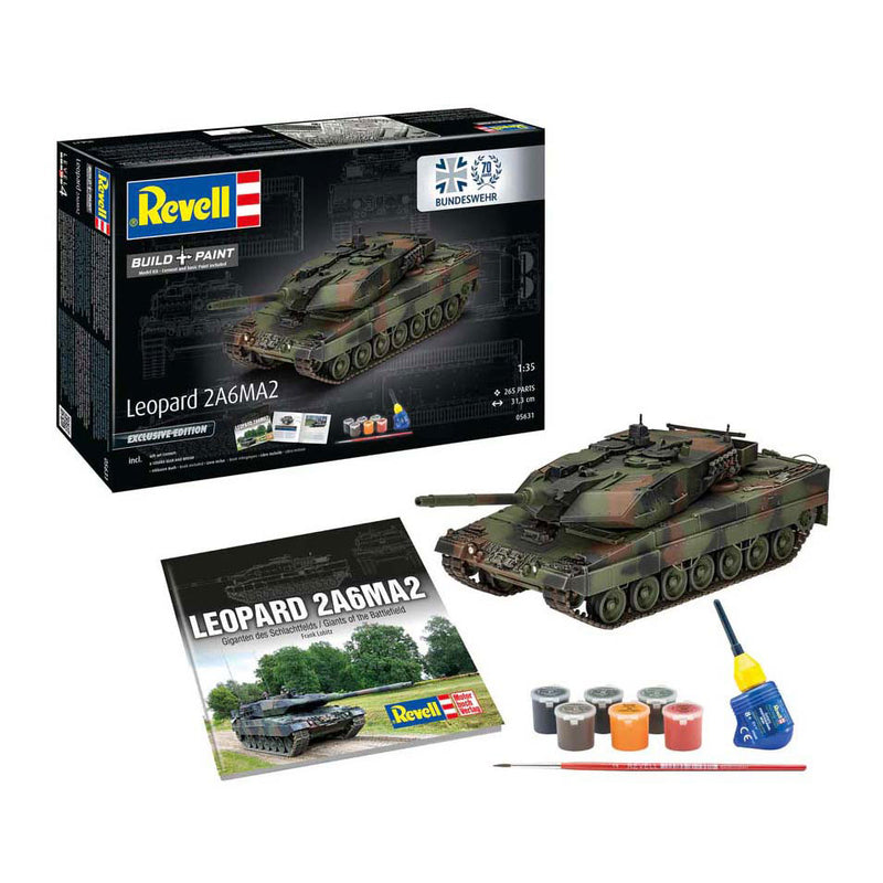 Load image into Gallery viewer, Revell modelbouwpakket - 70 years bundeswehr: leopard 2 a6a2 1:35 - 265dlg.
