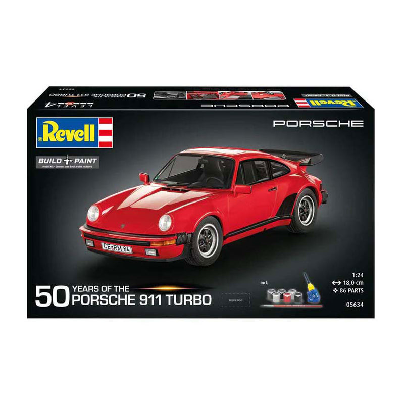 Load image into Gallery viewer, Revell modelbouwpakket - porsche 911 turbo - 50 years of porsche turbo 1:24 - 86dlg.
