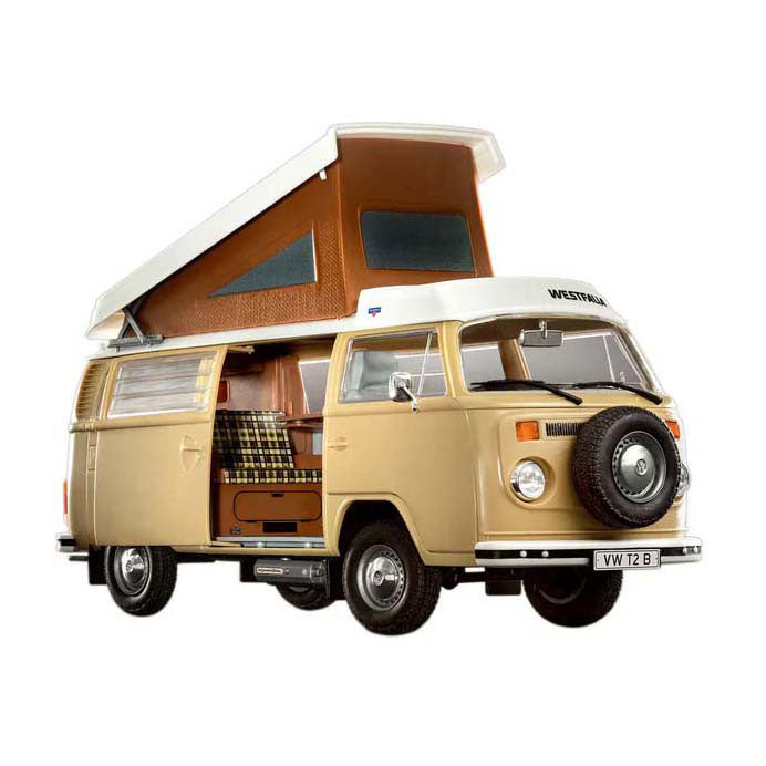 Afbeelding laden in galerijviewer, Revell modelbouwpakket auto - 07676 volkswagen vw t2 camper bus - easy click system plastic - 1:24 - modelbouw
