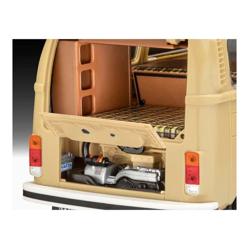 Afbeelding laden in galerijviewer, Revell modelbouwpakket auto - 07676 volkswagen vw t2 camper bus - easy click system plastic - 1:24 - modelbouw
