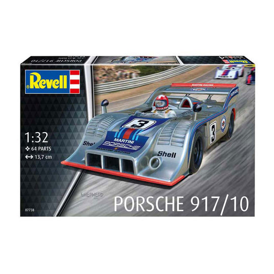 Revell modelbouwpakket auto - 07738 porsche 917 10 - duitse rauto plastic - 1:32 - modelbouw