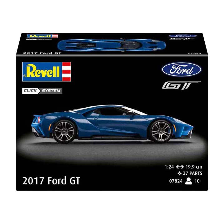 Afbeelding laden in galerijviewer, Revell modelbouwpakket auto - 07824 ford gt 2017 car - easy click plastic - 1:24 - modelbouw
