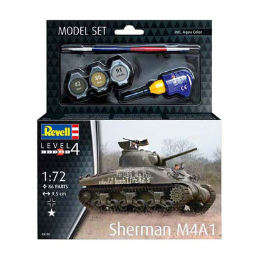 Revell modelbouwpakket - sherman m4a1 1:72 - 86dlg.