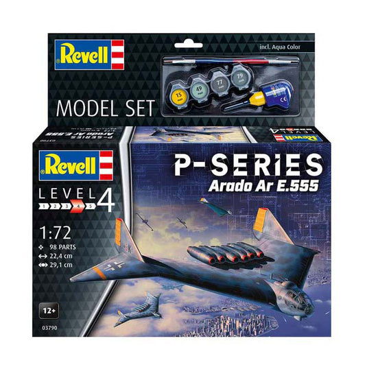 Revell modelbouwpakket - p-series - ar555 1:72 - 98dlg. - incl. basiskleuren verf