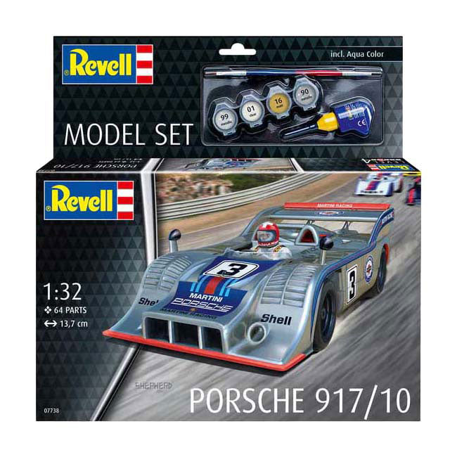 Load image into Gallery viewer, Revell modelbouwpakket - porsche 917 1:32 - 64dlg - incl. aqua color basiskleuren verf
