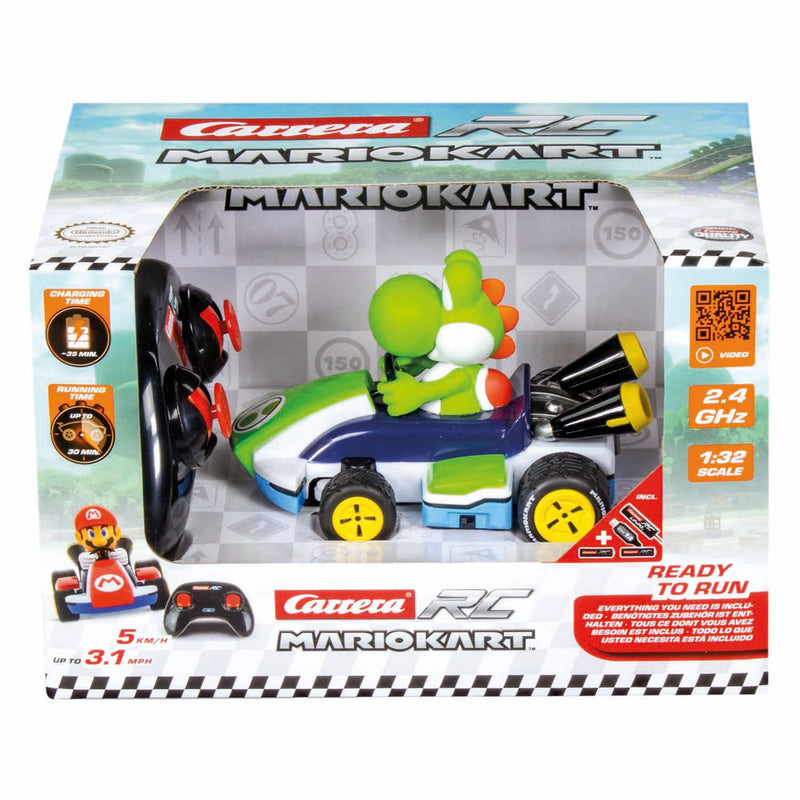 Load image into Gallery viewer, Carrera rc 2,4ghz mario kart(tm) race kart 1:32 - yoshi

