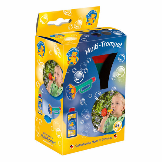 Pustefix multi bubble trompet met bellenblaas