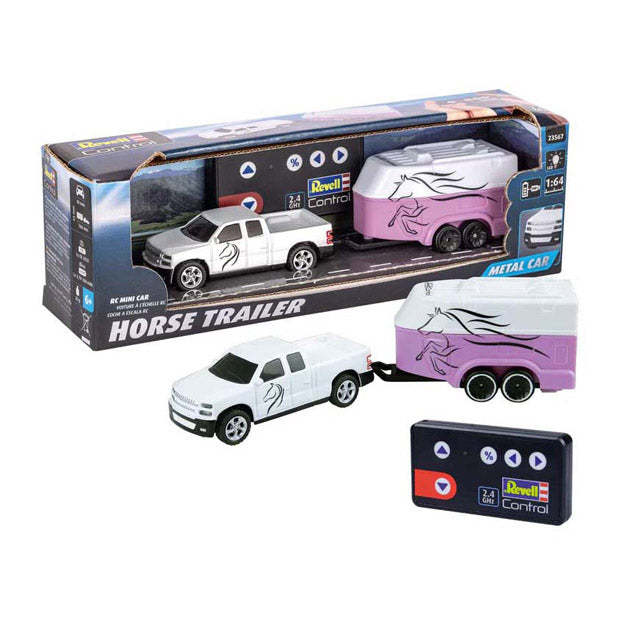 Load image into Gallery viewer, Revell rc 2,4ghz afstandbestuurbare paardentrailer 1:64
