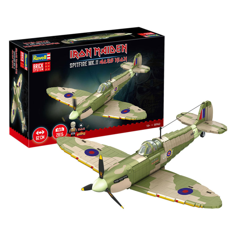 Afbeelding laden in galerijviewer, Revell brick system bouwblokjes iron maiden spitfire mk.ii aces high 1:18 - 2802dlg.
