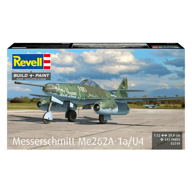 Afbeelding laden in galerijviewer, Revell modelbouwpakket messerschmitt me262a-1a u6 1:32 - 243dlg.
